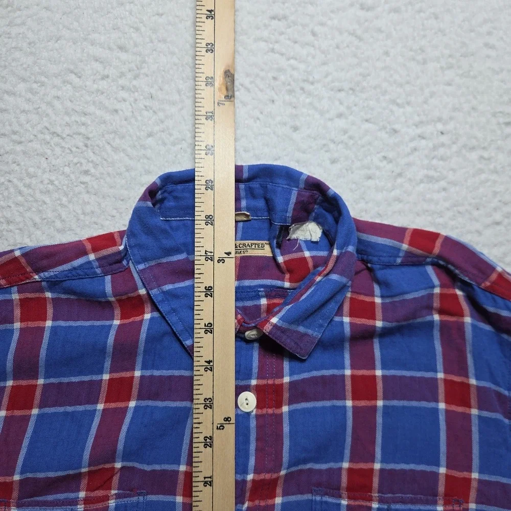 Levi's Made & Crafted Plaid Button Up Made in Italy Wool Blend Men's Medium